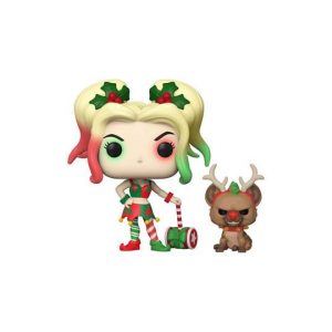 Figurka DC Comics POP! & Buddy Vinyl Figure DC Holiday: Harley Quinn with Helper
